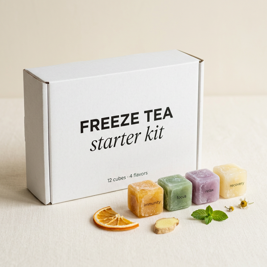 Freeze Tea Starterkit met 12 cubes